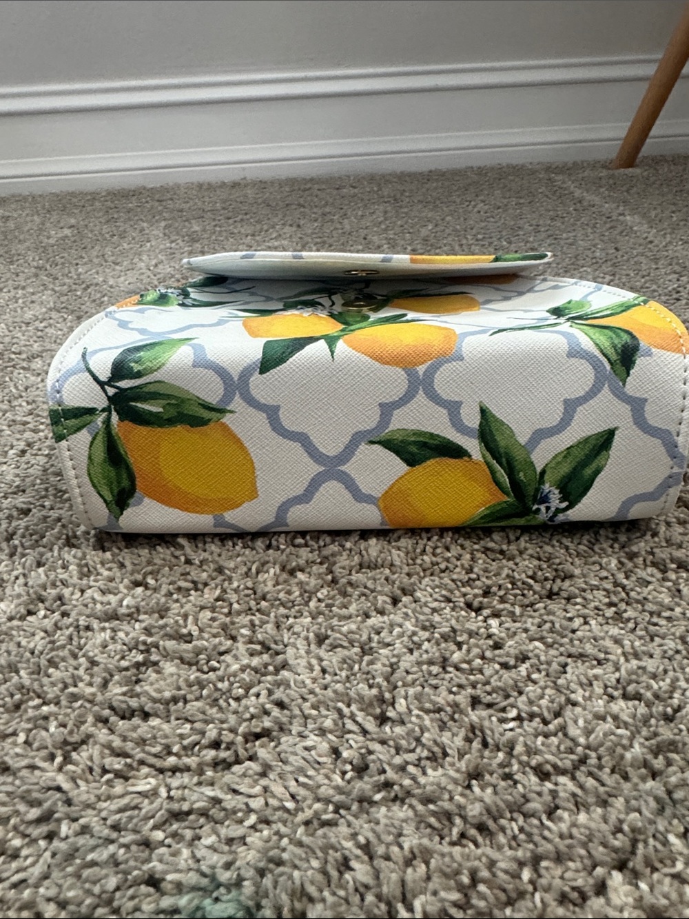 Lemon Print Top-Handle girls bag - White and Yellow - Picture 6 of 6